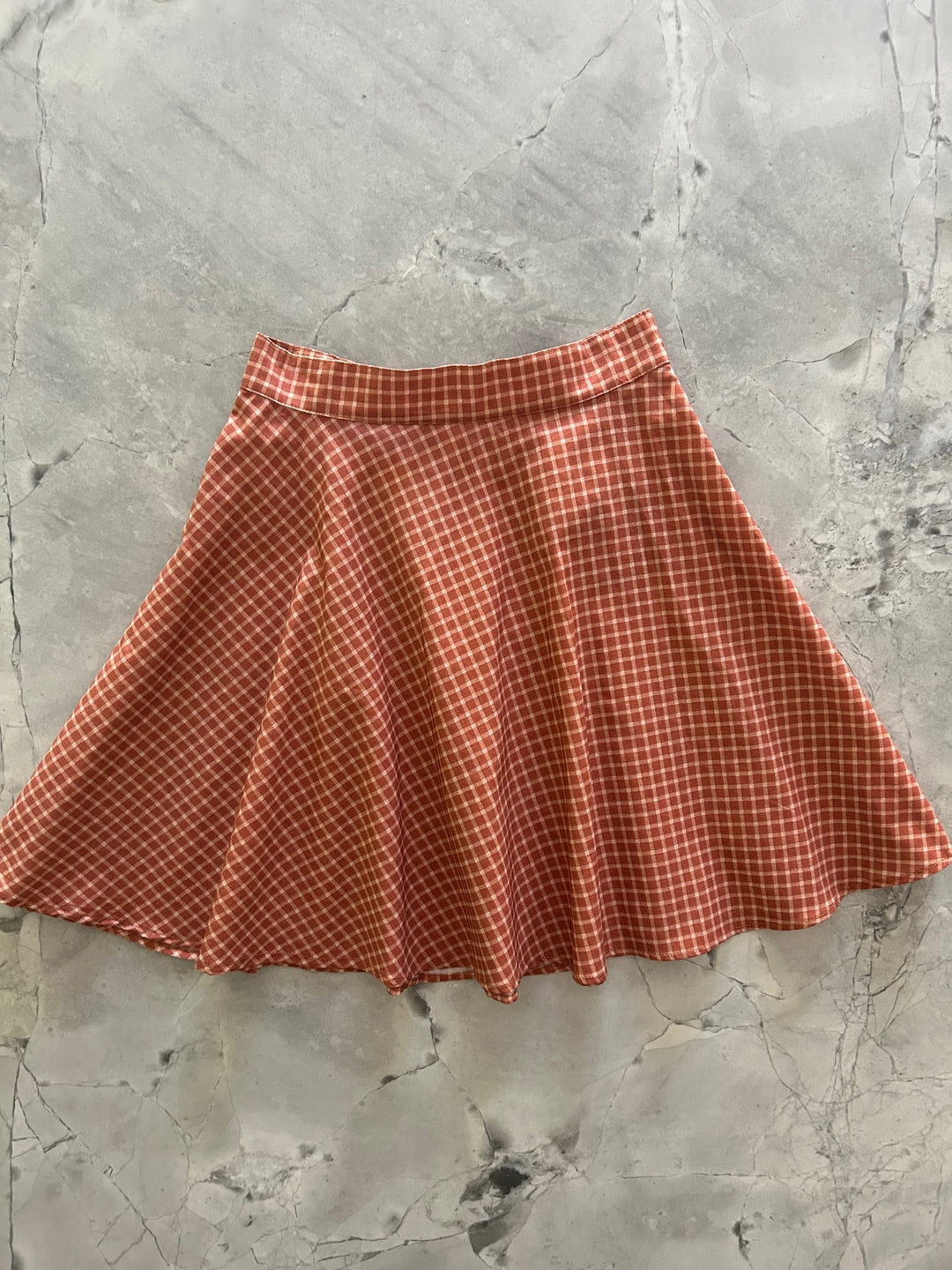 Checkered Skater Skirt