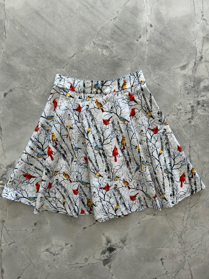 Birds on Branches Skater Skirt