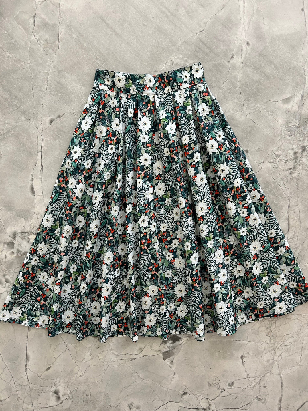 Winter Floral Doris Skirt