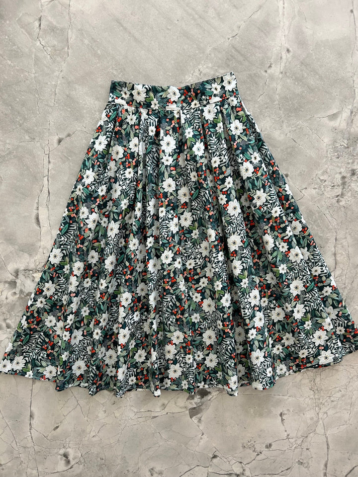Winter Floral Doris Skirt
