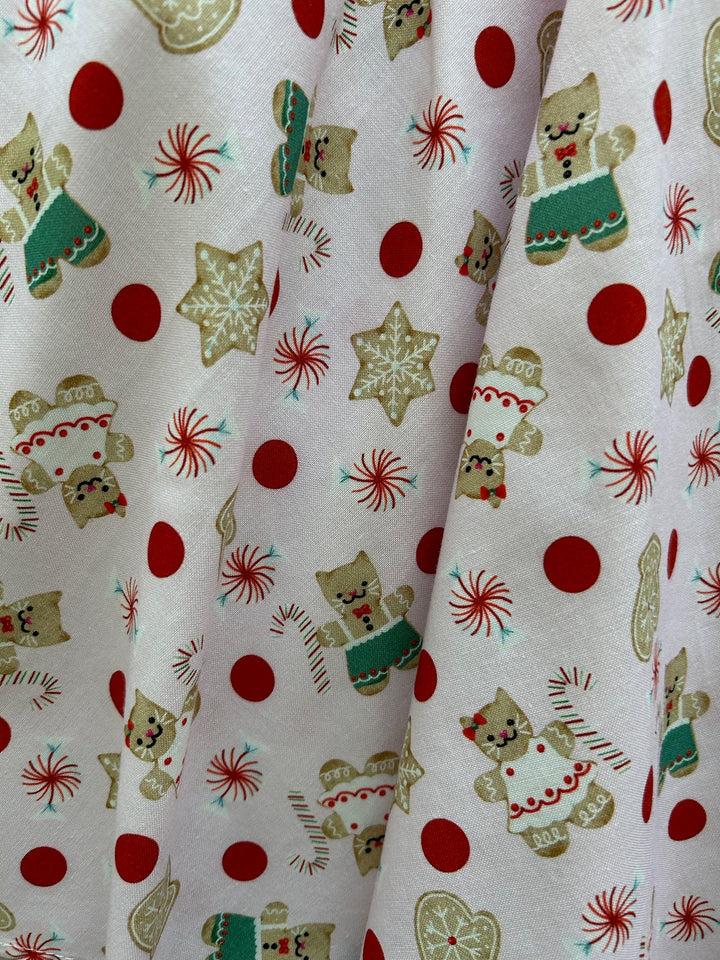 Gingerbread Kitties Skater Skirt - 4X only, 1 left!