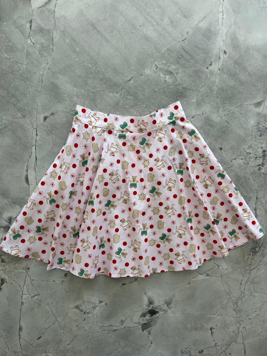Gingerbread Kitties Skater Skirt - 4X only, 1 left!