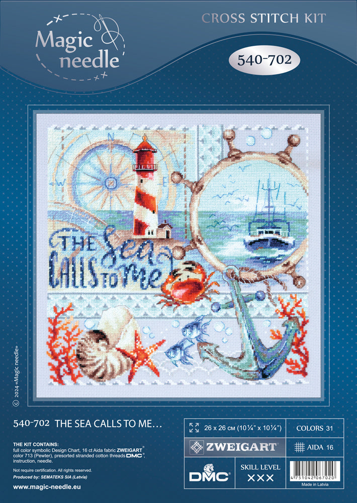 The Sea Calls to Me‚Ä¶ 540-702 Counted Cross-Stitch Kit