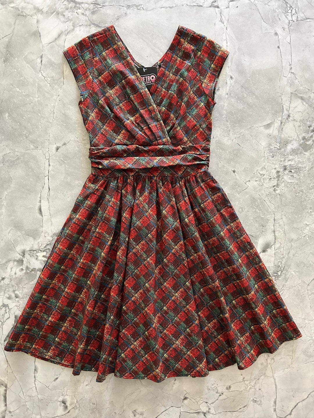 Red Plaid Greta Dress - Plus Sizes only