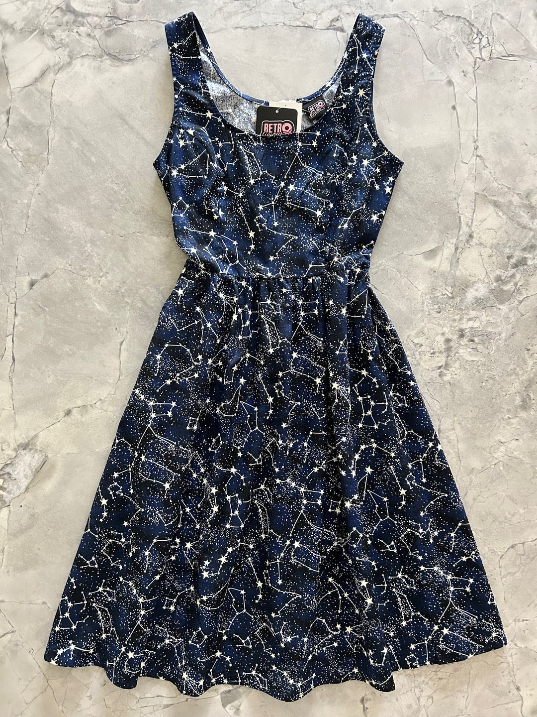 Glow in the Dark Constellations Fit & Flare Dress - XS only, 1 left!
