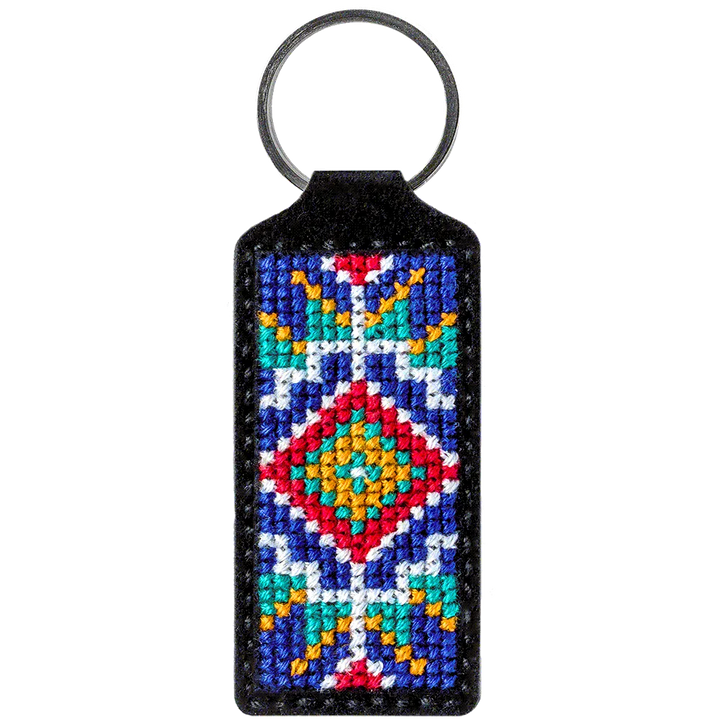Ornament Key Chain Cross-stitch kit on artificial leather FLHL-021