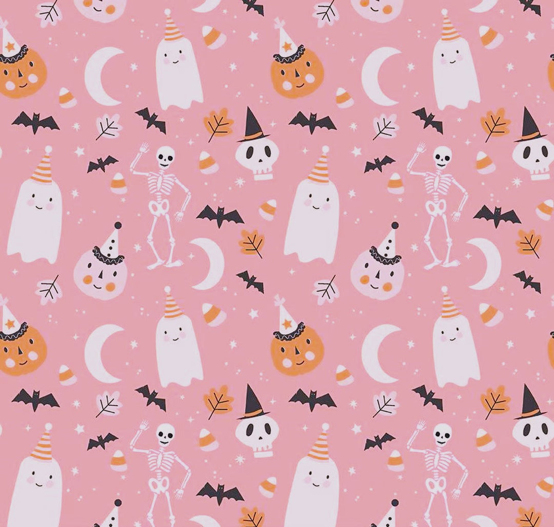 Elizabeth Dress in Pink Halloween - Large only, 1 left!