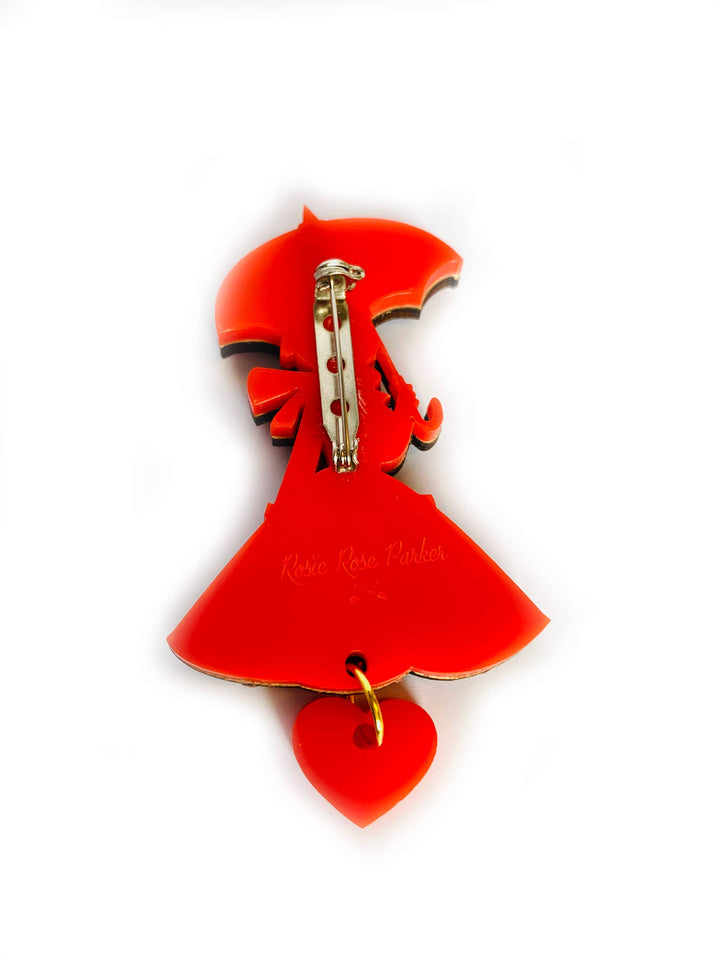 Raining in Paris Brooch by Rosie Rose Parker