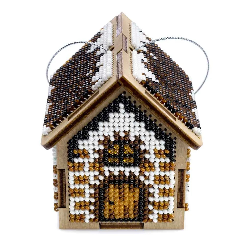 Bead embroidery kit on wood FLK-561