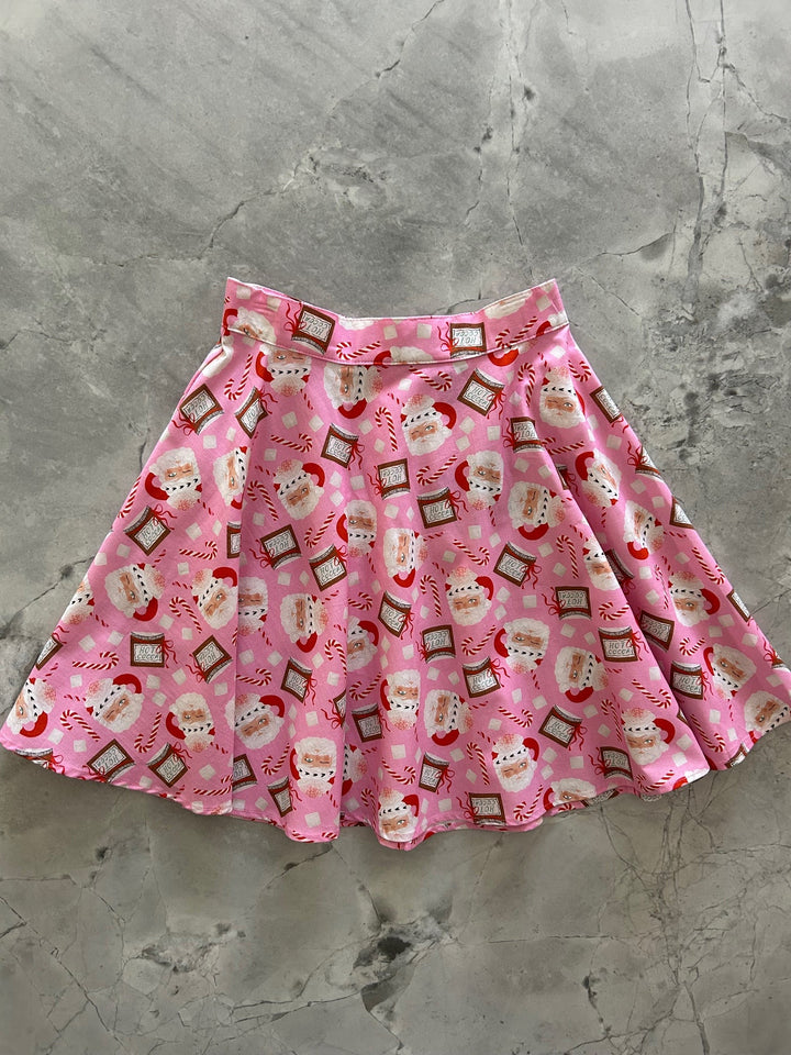 Santa Mugs Skater Skirt