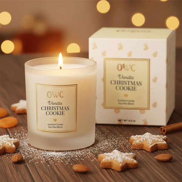 Vanilla Christmas Cookie Candle