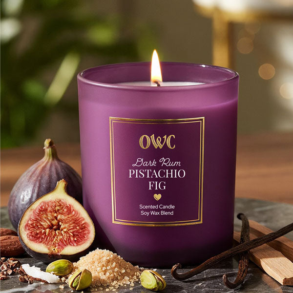 Dark Rum Pistachio Fig Candle