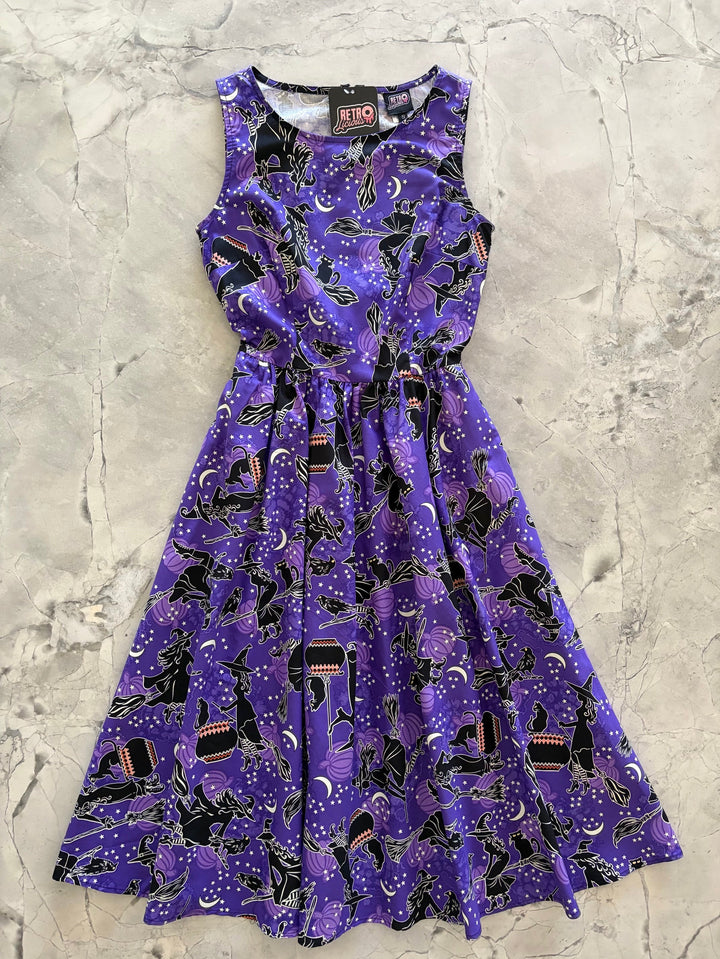 Glow in the Dark Witches Midi Dress