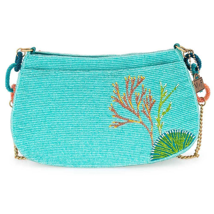 Reef Rider Beaded Beaded Seahorse Crossbody Shoulder Handbag