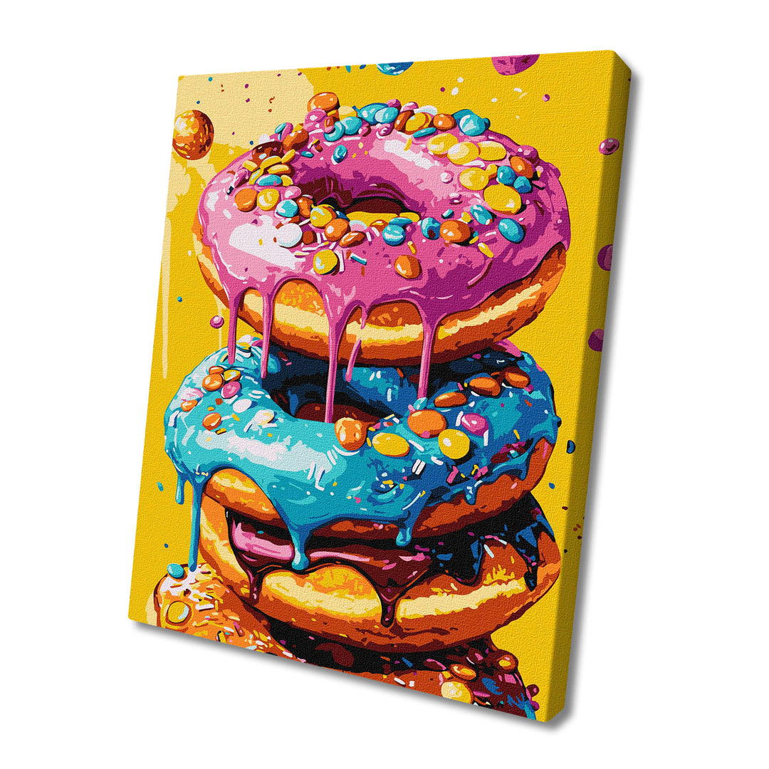 Painting by Numbers kit Delicious donuts KHO5720
