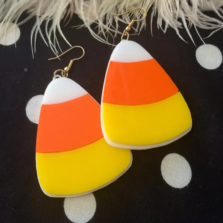 XL Candy Corn Earrings