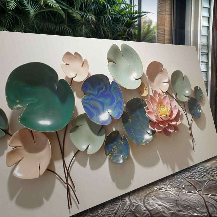 Lotus Leaf Abstract Wall Art VI