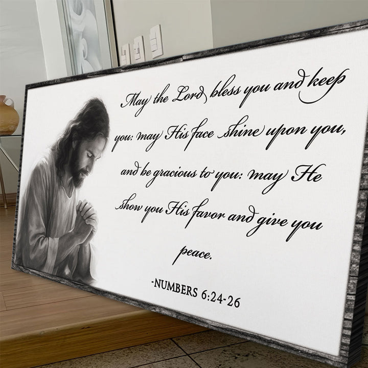 Numbers 6:24-26 - May The Lord Bless You Faith Sign IV