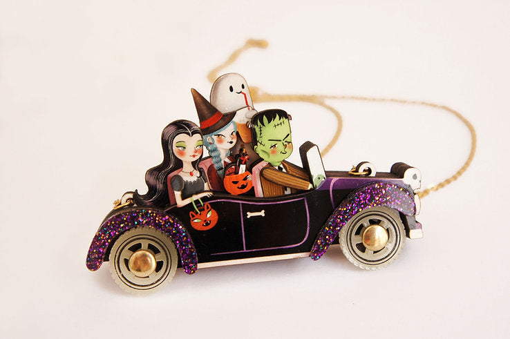 Frankenstein's Car Necklace by Laliblue