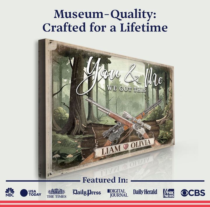 Gun Themed We Got This Couple Sign