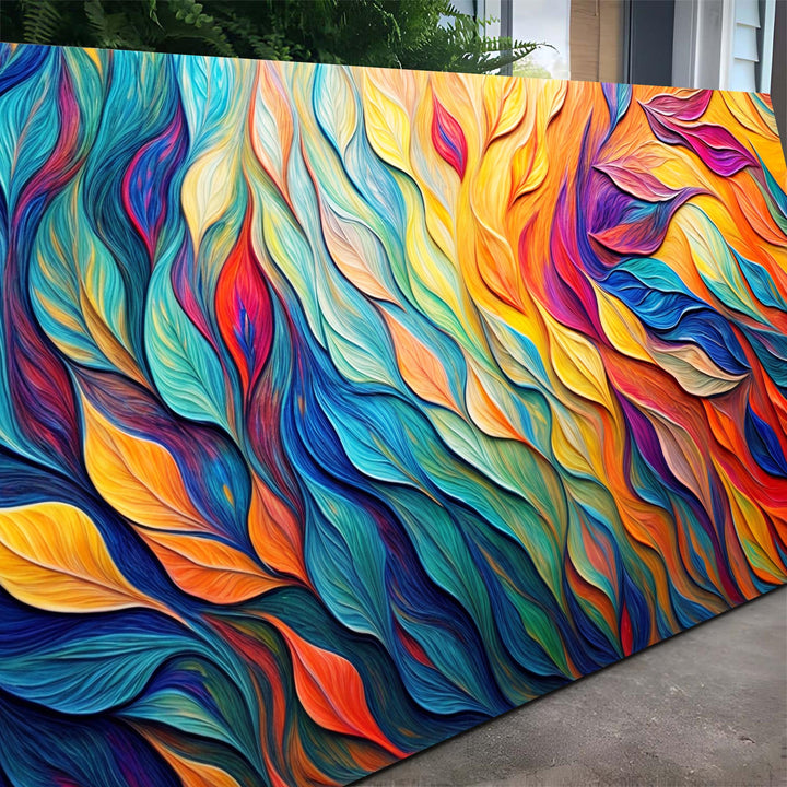 Chroma Whispers Impasto Wall Art