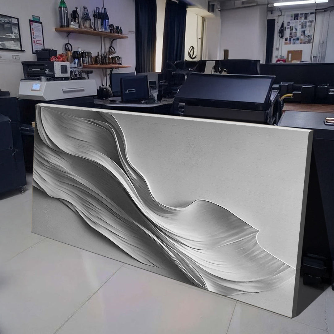 Stormy Gray Minimalist Wall Art