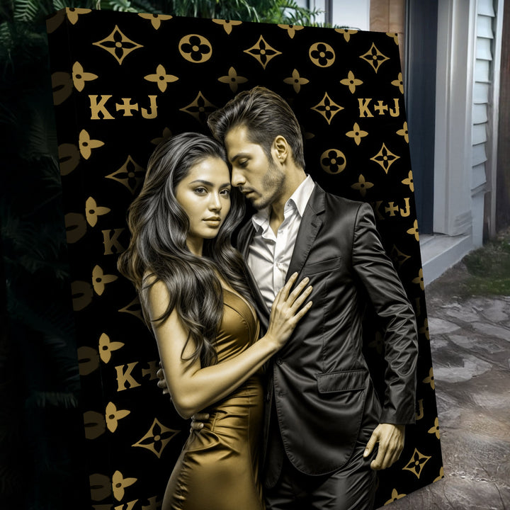 Personalized Luxury Couple Canvas Sign