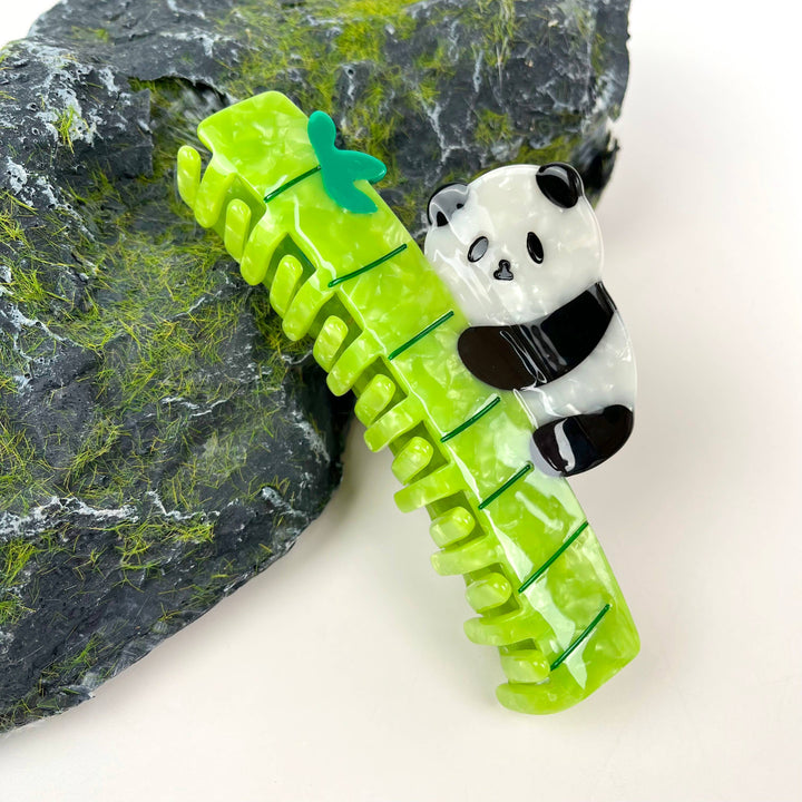 Bamboo Panda Hair Claw Clip