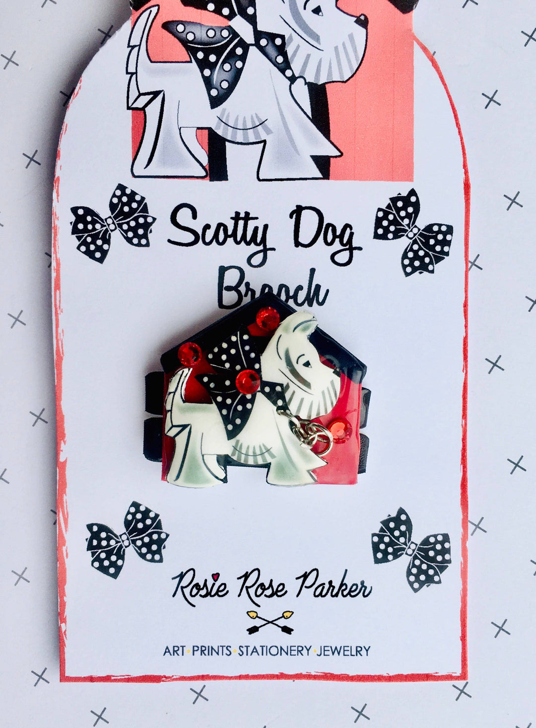 Scottie Dog Brooch by Rosie Rose Parker