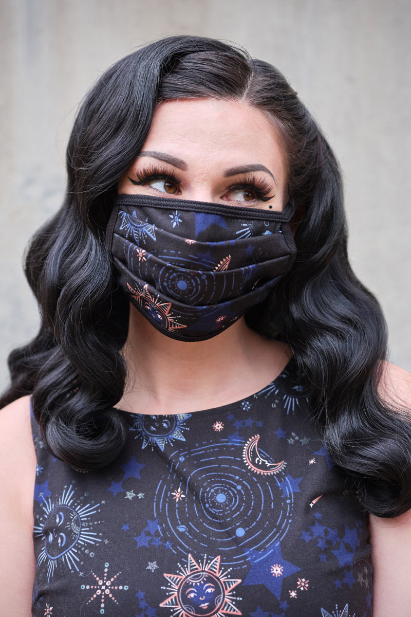 Celestial / Math Reversible Cotton Mask