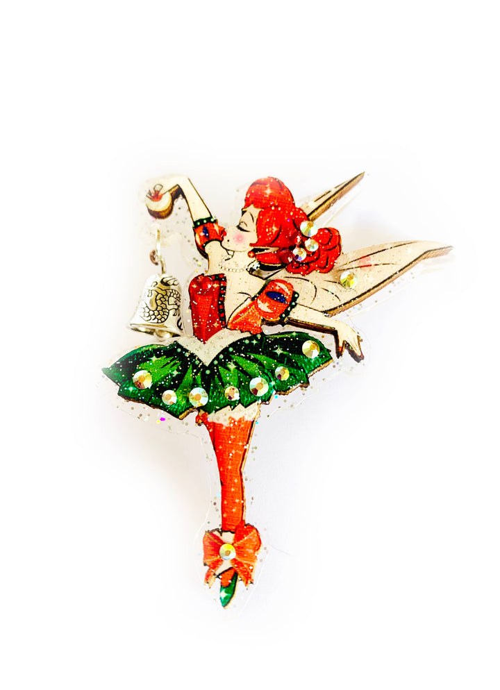 Christmas Fairy Brooch by Rosie Rose Parker