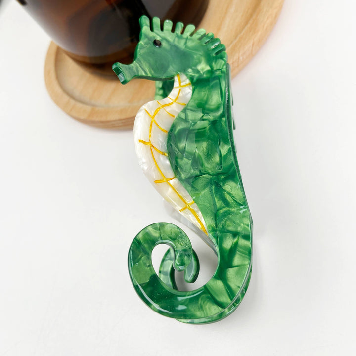 Acetate Ocean Series Animal Hair Clips Lobster Seahorse