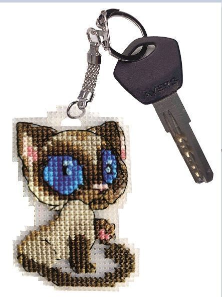 Pendant - Cat  Counted cross stitch kit 8088A