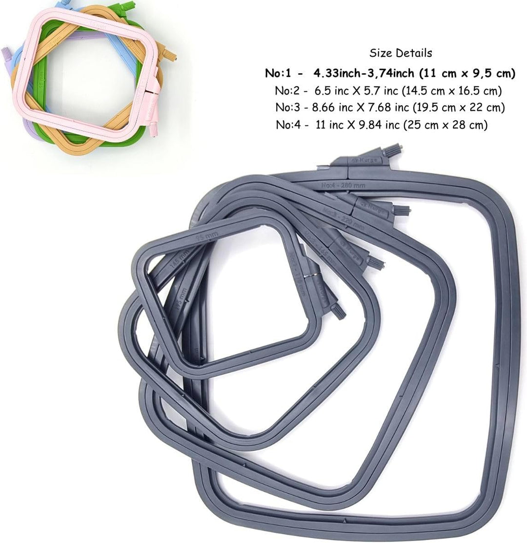 Plastic Square Hoop by Nurge 170-12 Anthracite