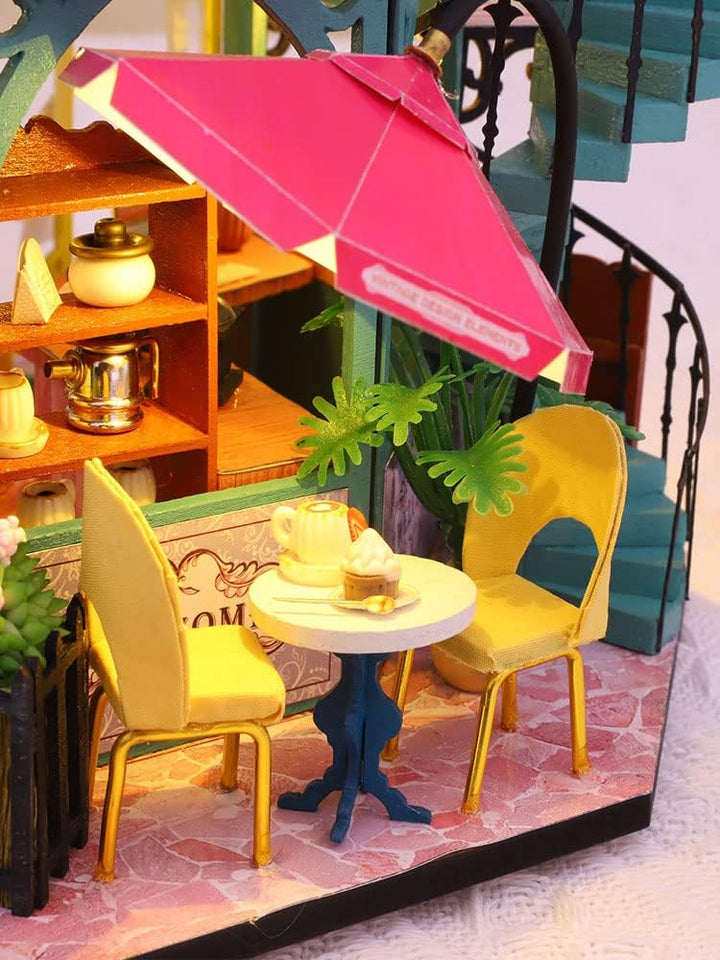 Miniature Wizardi Roombox Kit - Dessert Cafe Dollhouse Kit