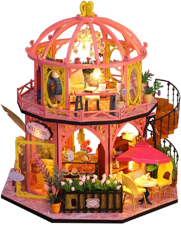 Miniature Wizardi Roombox Kit - Dessert Cafe Dollhouse Kit