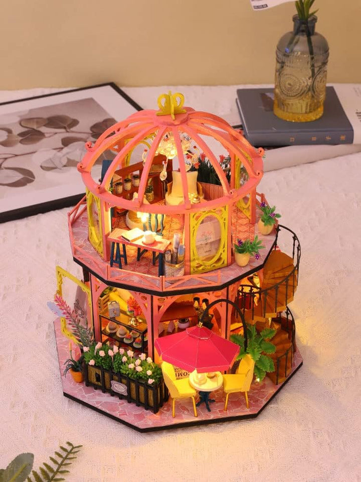 Miniature Wizardi Roombox Kit - Dessert Cafe Dollhouse Kit
