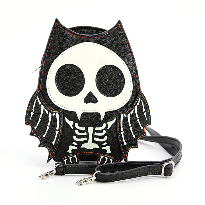 Glow in the Dark Skeleton Bat Shoulder Bag