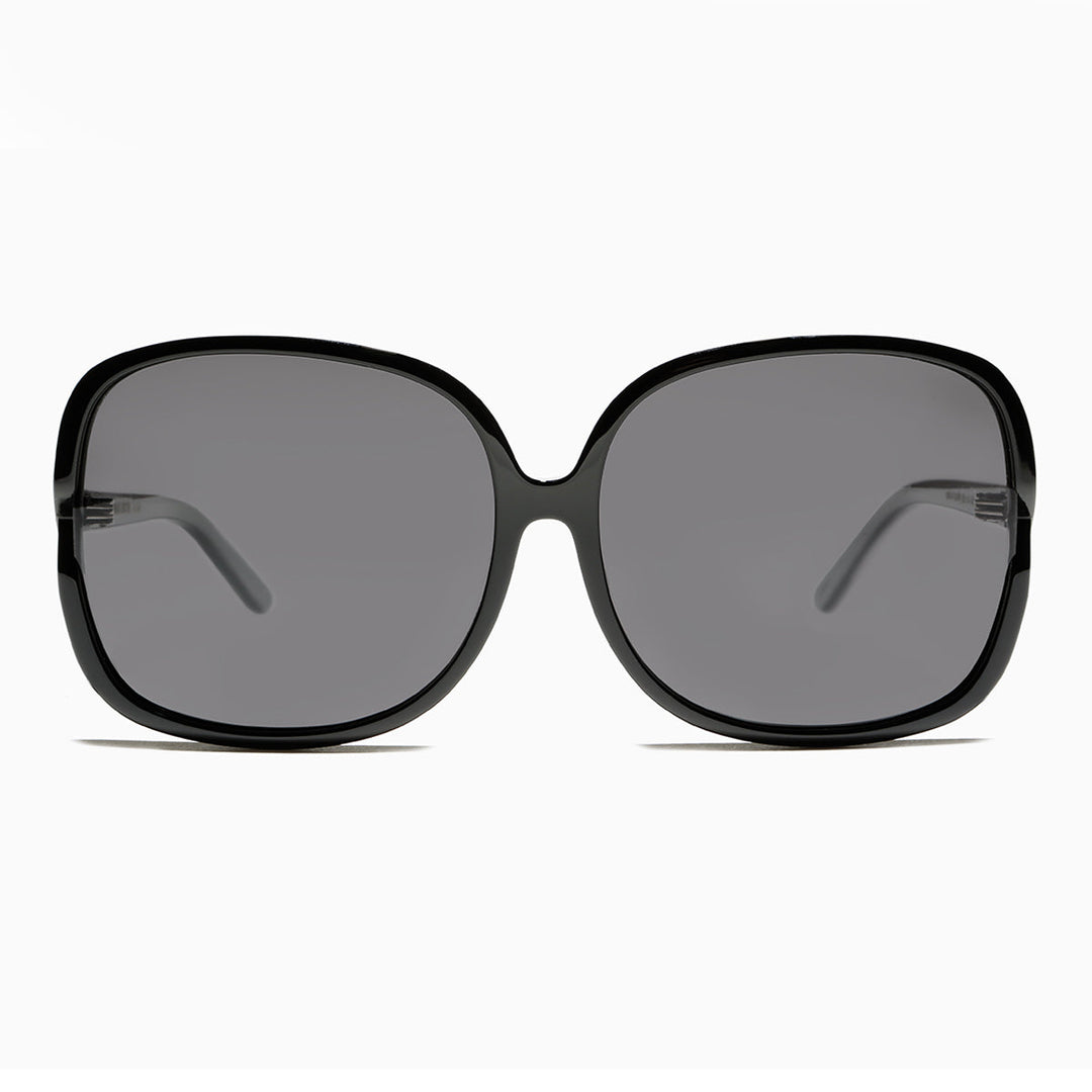 Oversized Square Sunglass with Polarized Lens - Jackie