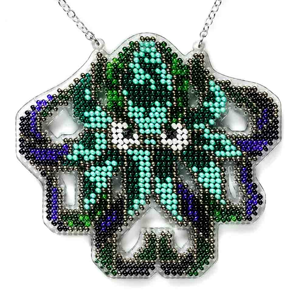 Set for embroidery with beads on a plastic base FLPL-098