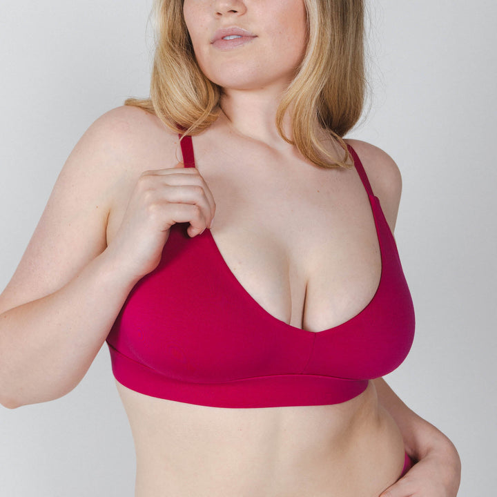 The Begonia | Hot Pink Tonal Boob Hammock™ Busty Bralette