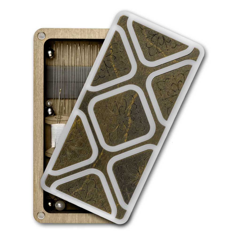 Magnetic Needle Case Large – “Dark Stone Geometry” FLZB(N)-183
