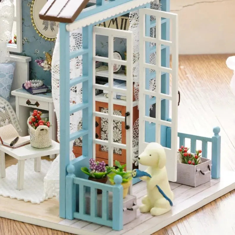 Miniature Wizardi Roombox Kit - Summer Terrace Dollhouse Kit