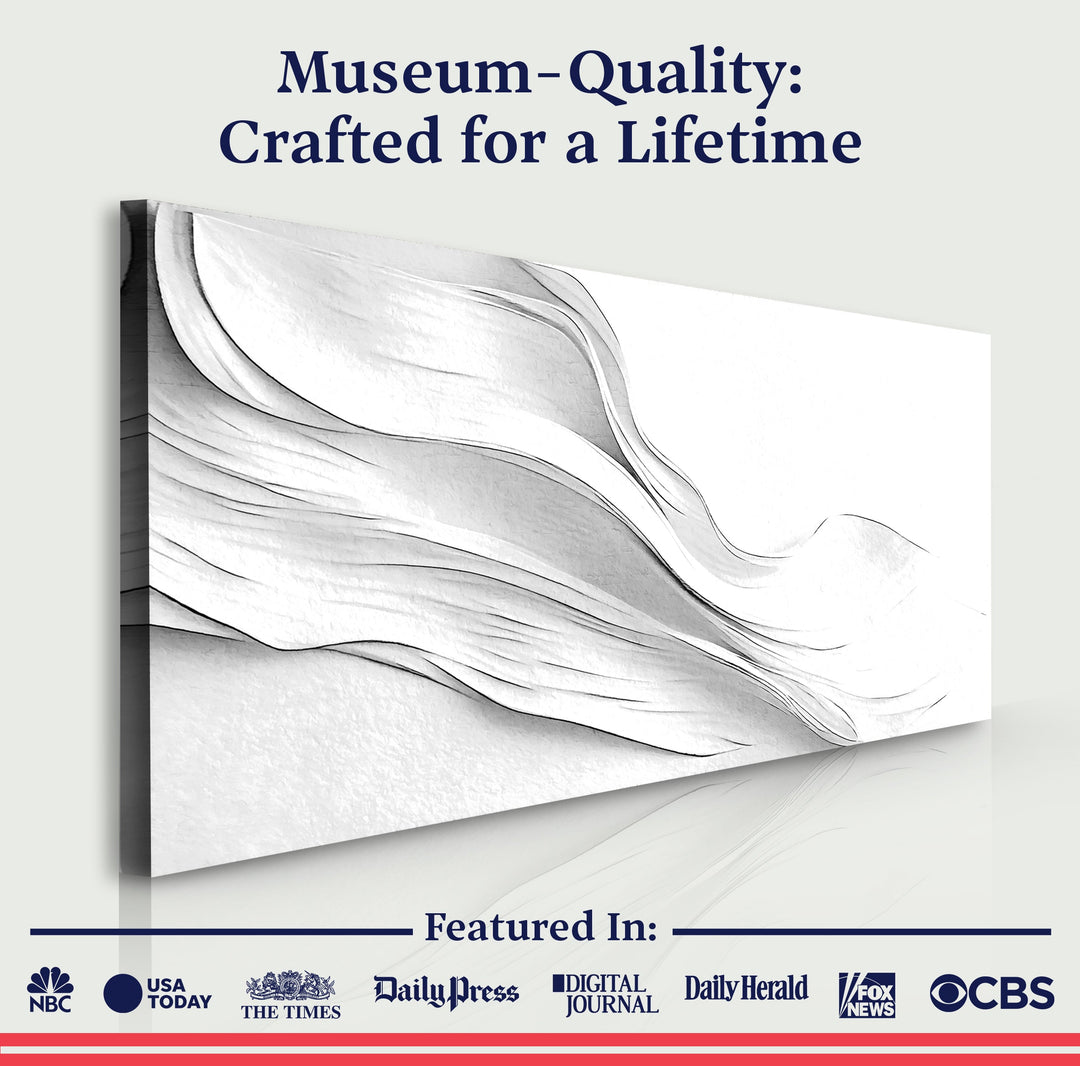 White Minimalist Wall Art