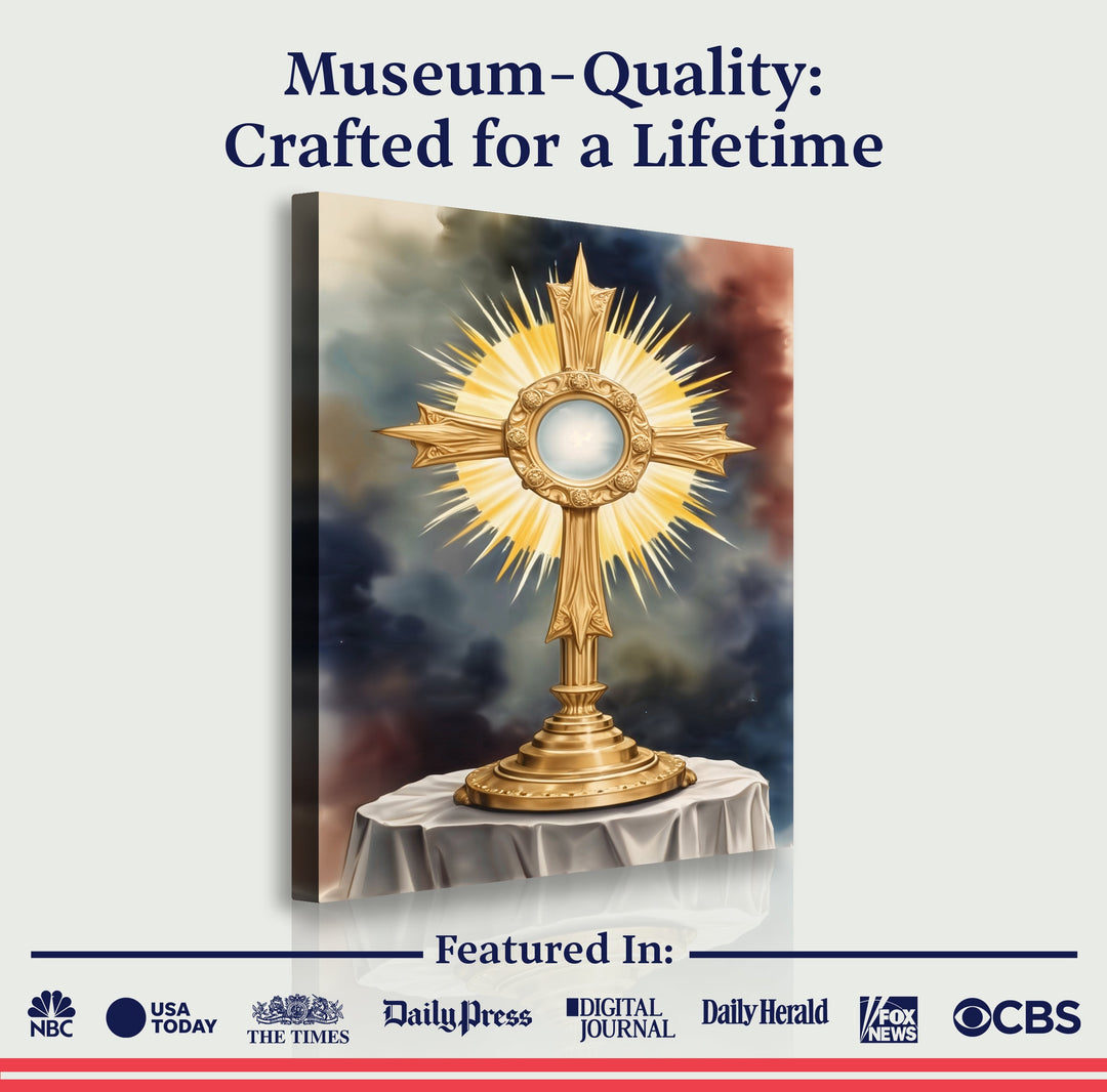 Holy Eucharist in Monstrance Faith Wall Art