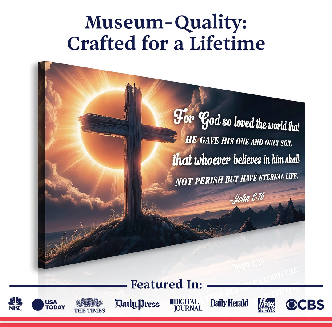 John 3:16: For God So Loved The World Faith Sign VII