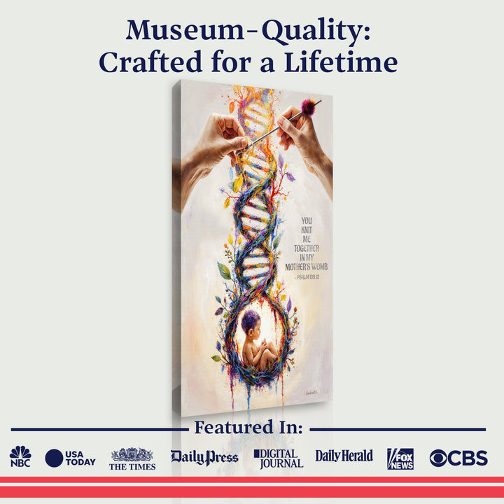 Psalm 139:13 - For You Knit Me In My Mother's Womb Faith Sign