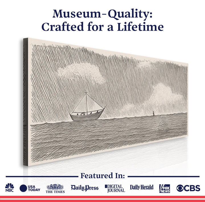 Jesus Walking On Water Faith Wall Art II