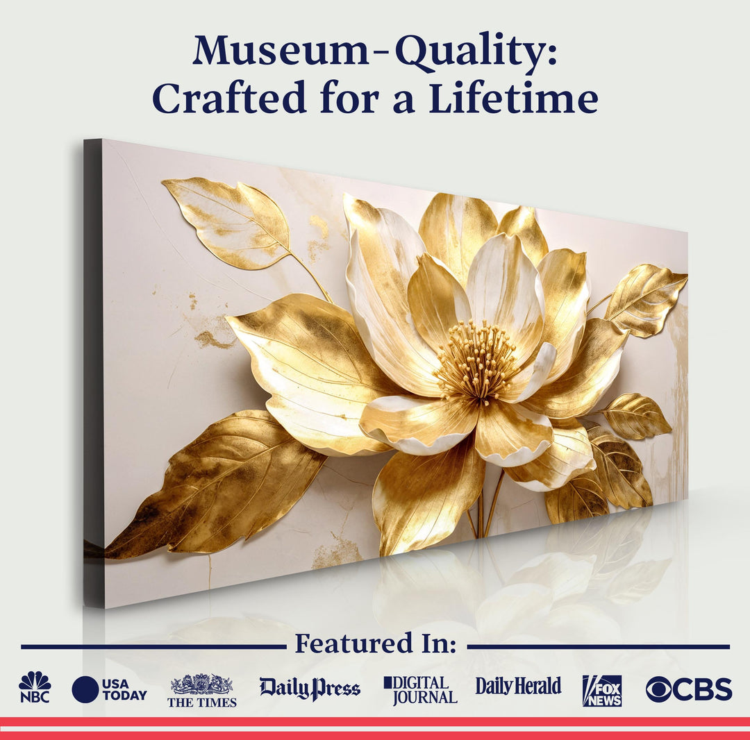 Golden Dandelion Minimalist Abstract Wall Art VIII