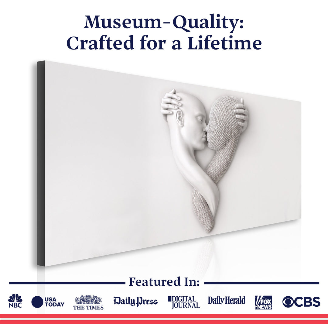 Eternal Love Figure Abstract Wall Art VI